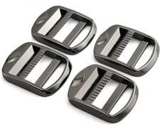 4Pcs Metal Ladder Lock Buckle Slider Adjustable Zinc Alloy Buckles for Backpack
