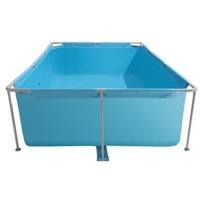 Frame Above Ground Swimming Pool, 118 x 78 x 30 in Rectangular Steel Metal Frame
