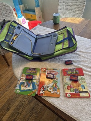 Leap Pad Plus Writing System With Case And 3 Books & Cartridges