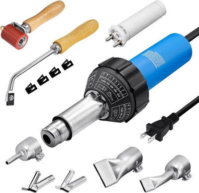 #ad Hot Air Plastic Welder 1600W Plastic Welding Roofing Kit 110V Vinyl PVC TPO Wel $144.99