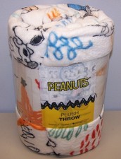 PEANUTS Snoopy Sketches Soft Plush Throw Blan...