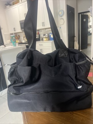 Fabletics Gym Bag In  Black Duffle Weekender  New Without Tags