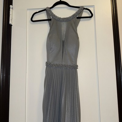 Vera Mont Italien Women's Dress Size 2 Grey Long Ball Gaune Gown