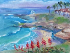 Winter Bloom in La Jolla, direct from the artist, great outdoors artist MK