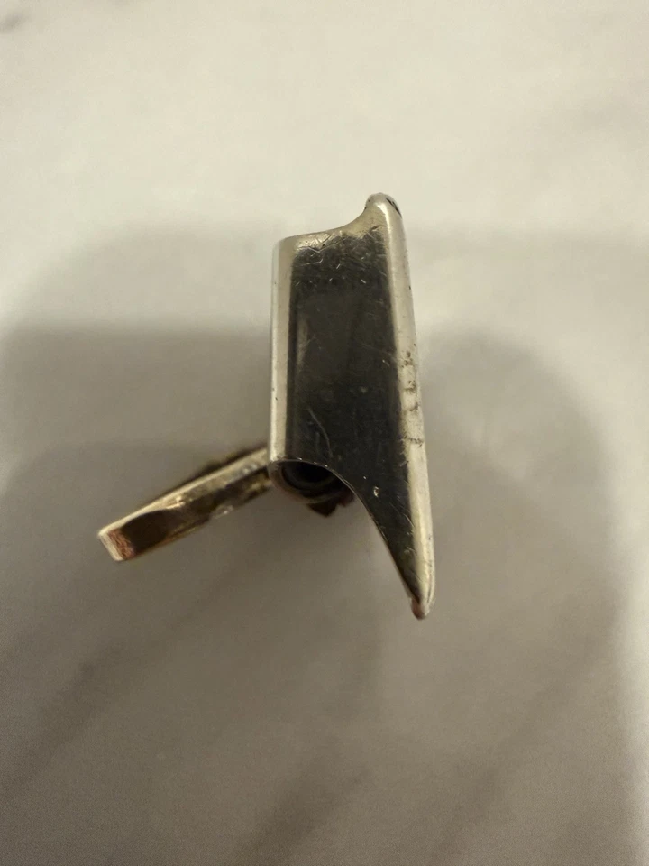 hebilla de cinturón plateada art deco Foto 4 de 4