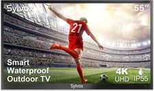 Sylvox 55in Outdoor Smart TV 4K UHD with IP55 Waterproof and Screencast Wifi