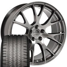 Dg69 22x10 Hyper Rims 28545r22 As Tires Set Fits Dodge Ram 1500