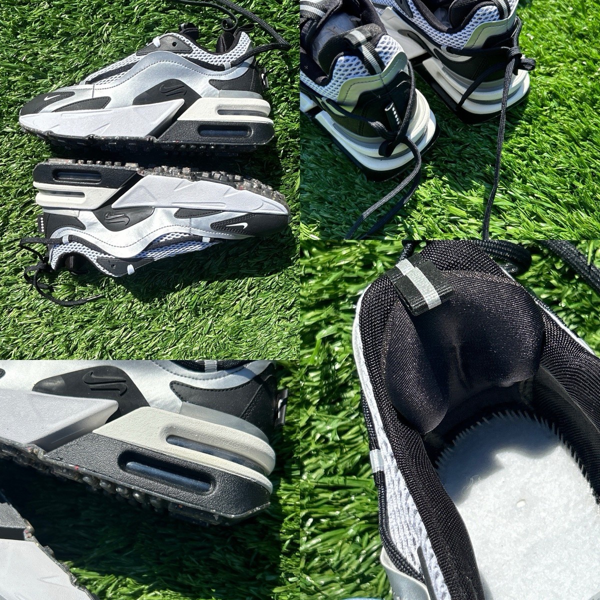 Nike Air Max Furyosa NRG Silver Black White- Women's Size 9 US