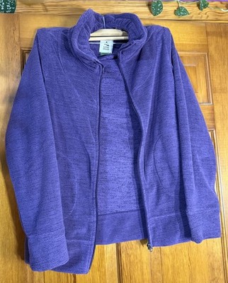 Alpine Design Women s 100% Polyester Fuzzy Purple Zip Up Jacket