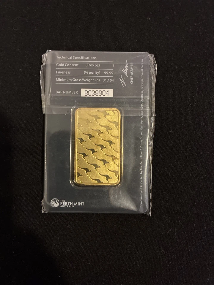 la Casa de la Moneda de Perth - Australia - Barra de oro de 1 oz Foto 2 de 4