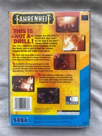Fahrenheit (Sega 32X, 1995) Sega CD CIB Complete 2 Discs W/ Manual + Reg Card