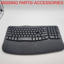 Logitech Wave Keys Wireless Ergonomic Keyboard - Graphite NO DONGLE