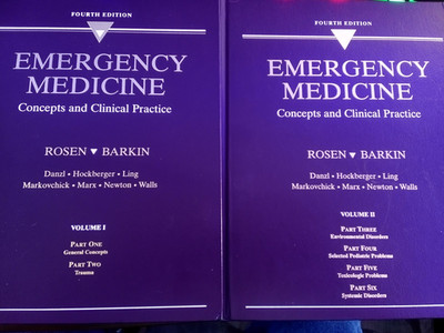 Emergency Medicine Concepts and Clinical Practice Volume 1-3 - 4th Edition ROSEN