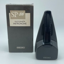 SEIKO SP-100 Photosensor Metronome Black Digital Japan Tested Working SEE VIDEO