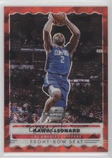 2019 Contenders Optic Front Row Seat Red Cracked Ice Prizm Kawhi Leonard #11 xi6