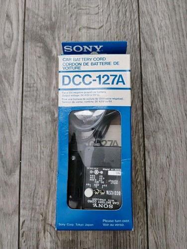 Sony DCC-127A Vehicle Automobile Cigarette Adapter ICF-2010 3V, 4.5V, 6V