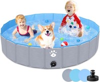 Hundepool Faltbar Swimmingpool Planschbecken 120X30Cm Abriebfest Rutschfest FüR
