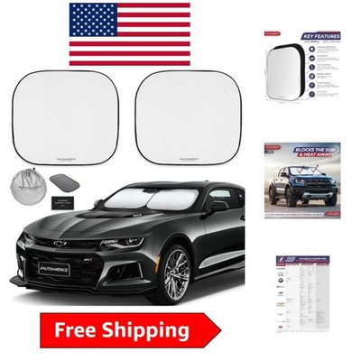Stylish 2-Piece Car Sunshade Set - Ultimate UV Shield for Compact Sports Cars