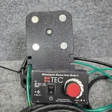 TEC Minneapolis Blower Door Fan Speed Controller Model 3 BD3COND-U WORKING