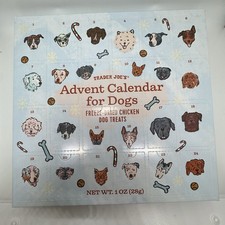 Trader Joe's 2025 Dog Advent Calendar Freeze Dried Chicken Treats Exp 04/27 Joes