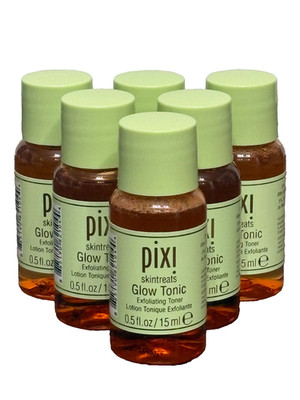 6x PIXI SKINTREATS GLOW TONIC EXFOLIATING TONER 0.5oz / 15ml ea NEW