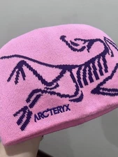 Arc'teryx Bird Word Toque Beanie – Pink Merino Wool Winter Hat Unisex - NWT