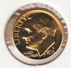 24k Gold Plate Rare Old US 1978 Liberty Roosevelt Dime Collector Collection Coin