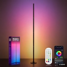 RGBICW LED Corner Floor Lamp 63" Tall Smart Standing Corner Lamp