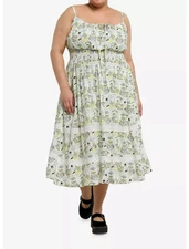 Her Universe Plus 2X Disney Princess And The Frog Vintage Print Midi Dress