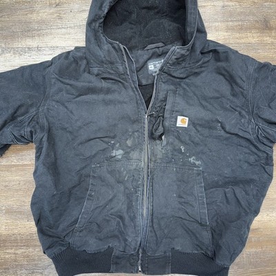 Carhartt Men's 2XL Full Swing Winter 103371-001 Black Hooded Coat