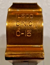 Lot of 10 -Ilsco CIN.0 C-15 NoStop Fuse Clip  60A 250V Bronze Great Condition!