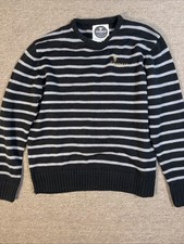 Men  s Guinness Striped Sweater Embroidered Large 23x27