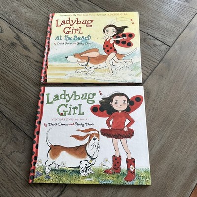  2 Hardcover Ladybug Girl & Ladybug Girl At The Beach by D. Soman & J. Davis 