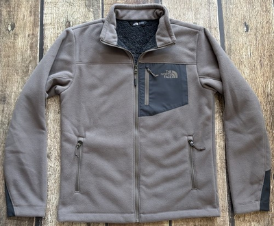 #ad #ad THE NORTH FACE CHIMBORAZO JACKET BROWN SHERPA LINED MENS SMALL EXCELLENT $29.99