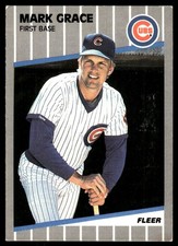 Mark Grace 1989 Fleer #426 Chicago Cubs MLB READ FREE SHIPPING AutographDen