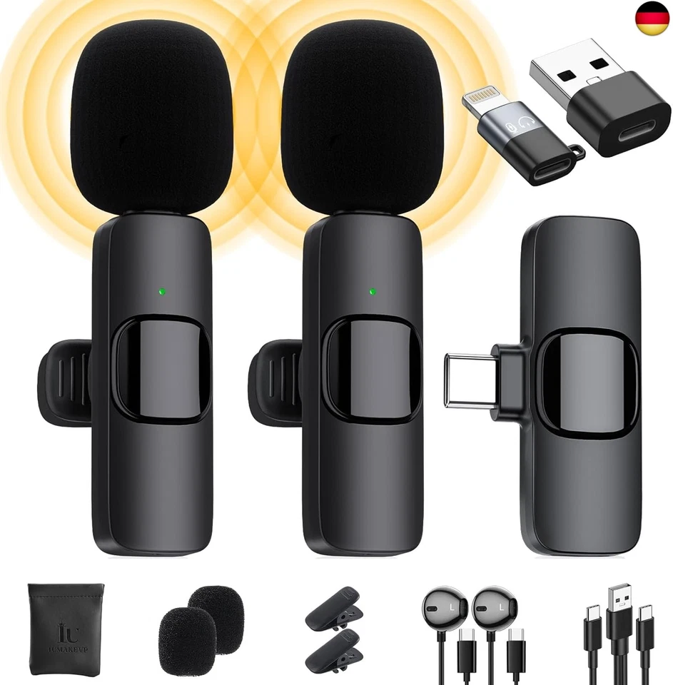 MARKE IUMAKEVP IUMAKEVP Lavalier Mikrofon Kabellos kompatibel mit