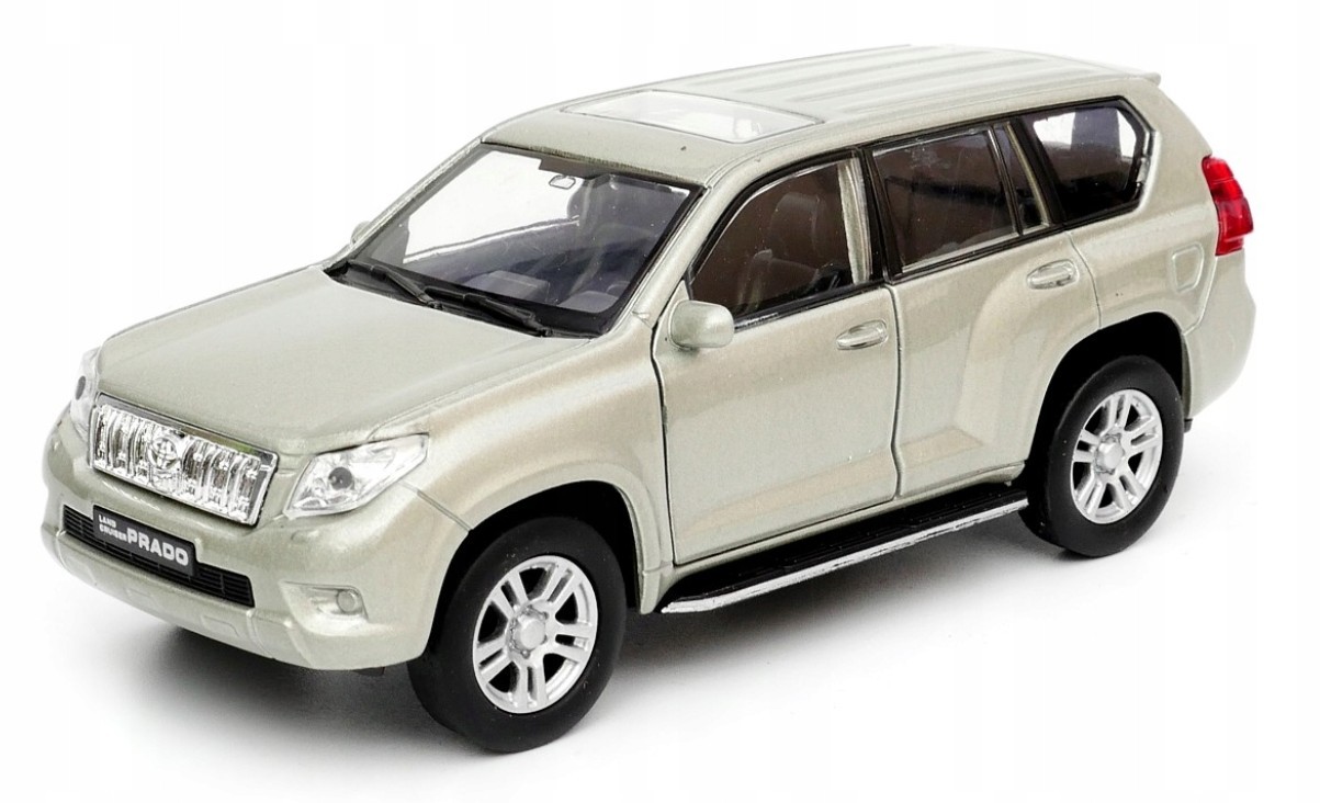 Welly Toyota Land Cruiser Prado Champagne 1:34 1:39 Scales 4.5 Inch Car in Box