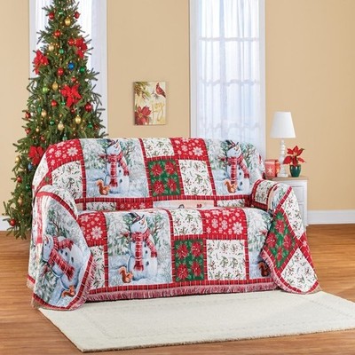 Funda Para Sofá Loveseat Frosty El Muñeco De Nieve Tapiz De Navidad