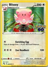 Blissey 052/078 Holo Rare Pokemon GO Pokemon TCG Card