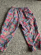 Vintage OshKosh 3T Floral Pattern Jeans Made In USA Free Shipping 