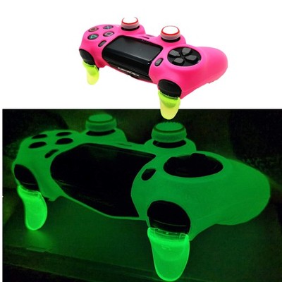 Ps4 Controller Skin Silicone Case Grip Glow in Dark Protective Pink