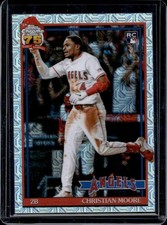 2026 Topps Christian Moore 1991 Chrome Silver Pack RC Mojo Refractor #91C-59