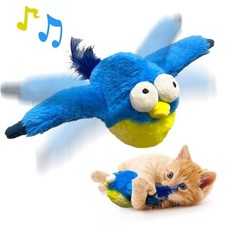 Interactively Sound Cats Toy Plush Bird Shaking Motion Rechargeable for Felines