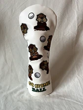 Go Home Ball Gopher Golf Club Cover — White with Dial Club ID Novelty Caddyshack