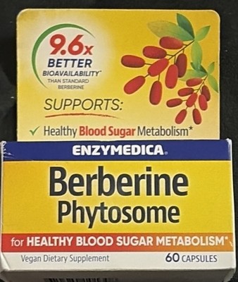 Berberine Phytosome, 60 Capsules (275 mg per Capsule)