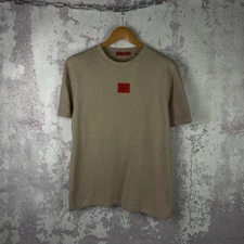 Vintage Hugo Boss T-Shirt Men’s Luxury Y2K Centre Logo Size L