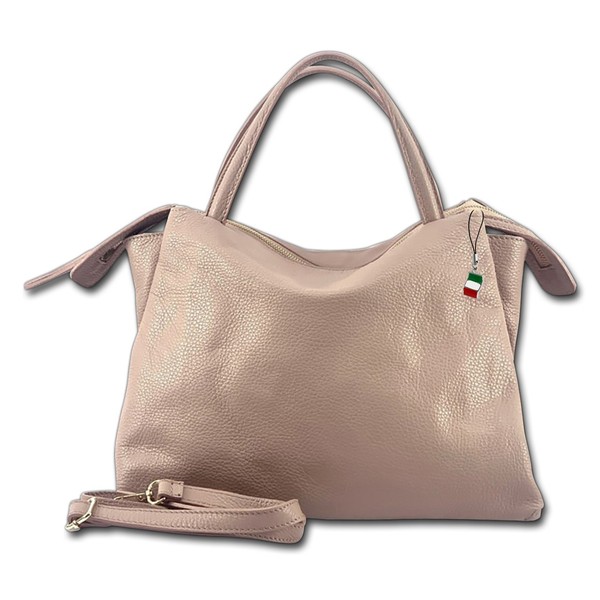 Florence UmhäNgetasche Damen Handtasche Echtleder Rosa OTF152A-image