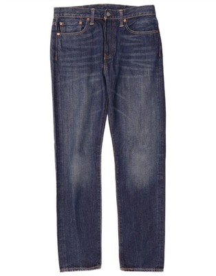 LEVI'S Mens 522 Slim Tapered Jeans W31 L32 Blue Cotton CB19