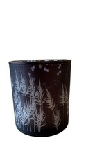 Windlicht Gräser - grau - klein Höhe: 8 cm ...