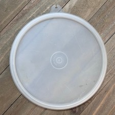 Tupperware 6.5" Round Clear 227-25 Container Lid Made in USA Replacement Part